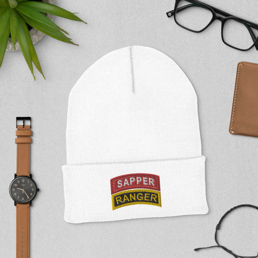 Embroidered Sapper and Ranger tabs